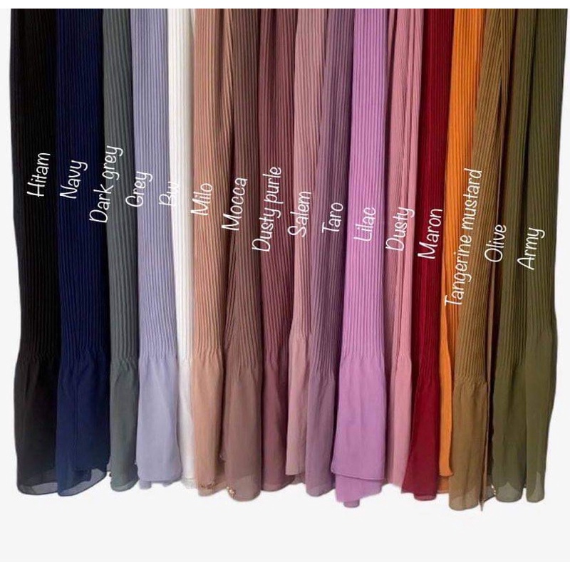 (180cm x 75cm)PASHMINA CERUTY PLISKET LIDI