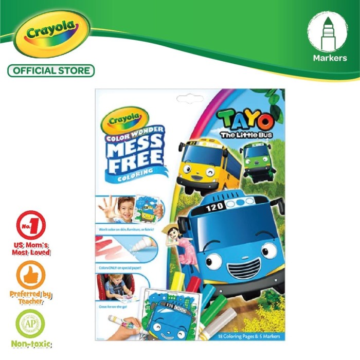 

Sketsagambar- Crayola Color Wonder Mess-Free Coloring Pages & Markers - Tayo -Buku-Gambar-Sketsa.