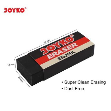 

Penghapus Eraser Joyko Hitam Besar ER-20BL