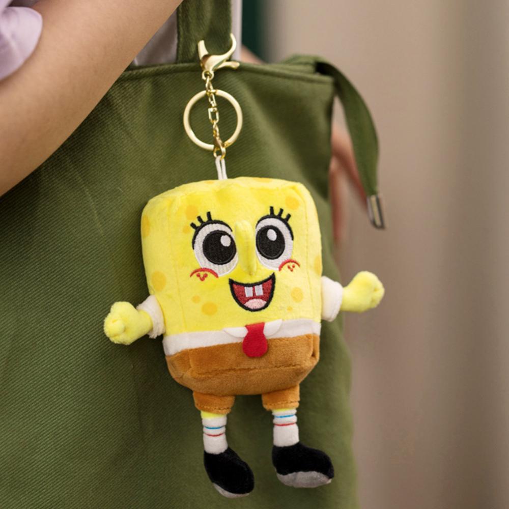 Timekey Mainan Boneka Stuffed Plush SpongeBob 13CM Untuk Hadiah Natal / Ulang Tahun Anak U4Z8