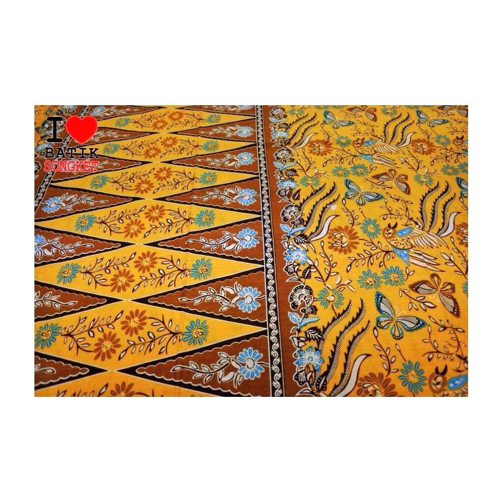 sarung betawi motif 5 tumpal pucuk rebung bahan kain batik jakarta