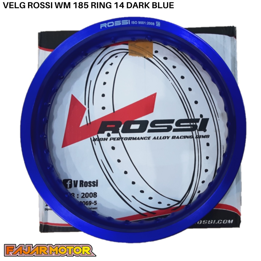 VELG ROSSI WM SHAPE KOTAK 185 RING 14 ALUMINIUM