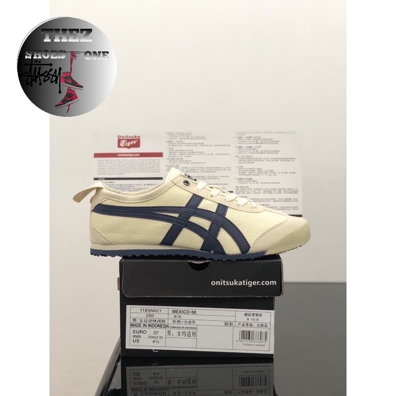 Sepatu Onitsuka Tiger Canvas Cream Navy High Quality