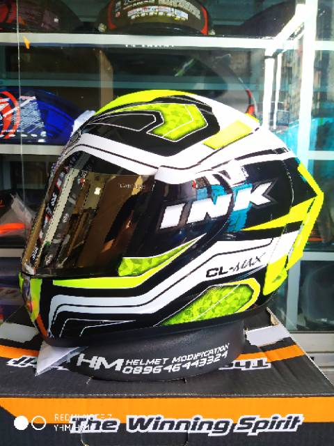 Helm INK CL Max Fullset orian atau full acc