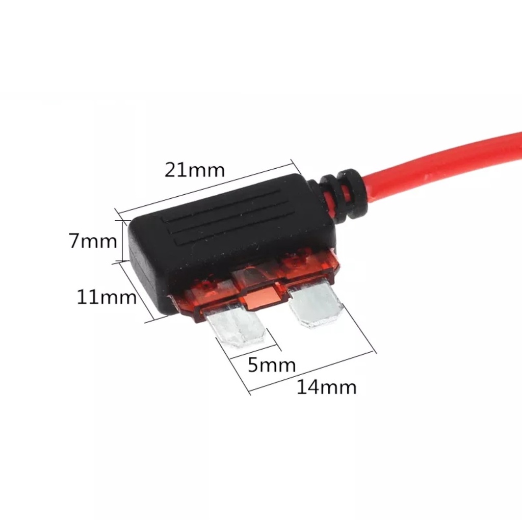 Kabel Jumper Fuse Tap Adapter Standard Mini Sekring 10 A