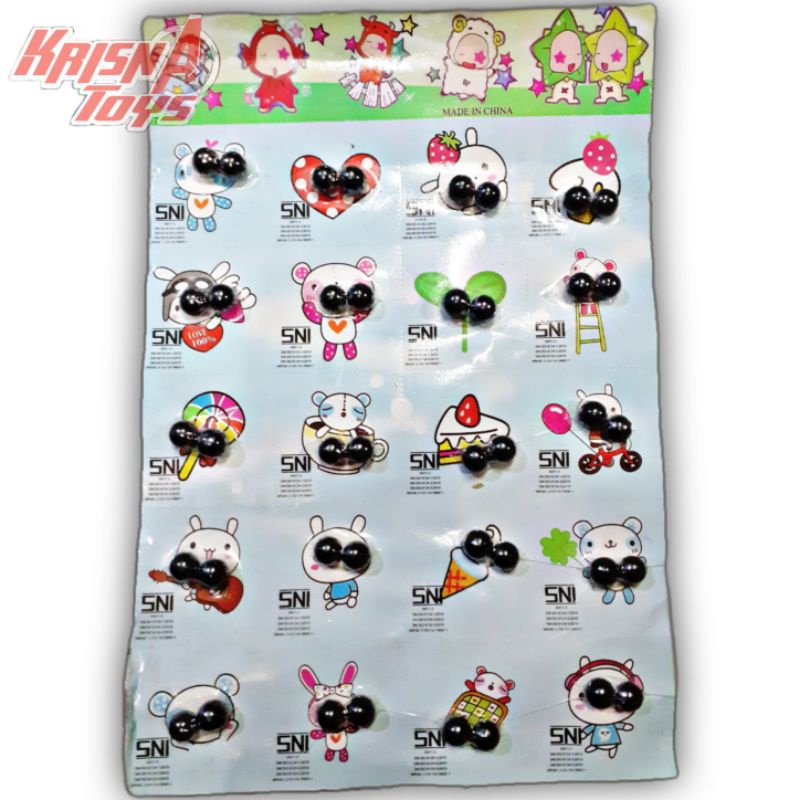 MAINAN ANAK MAGNET BULAT BENTUK KELERENG ISI 40pcs/Lembar