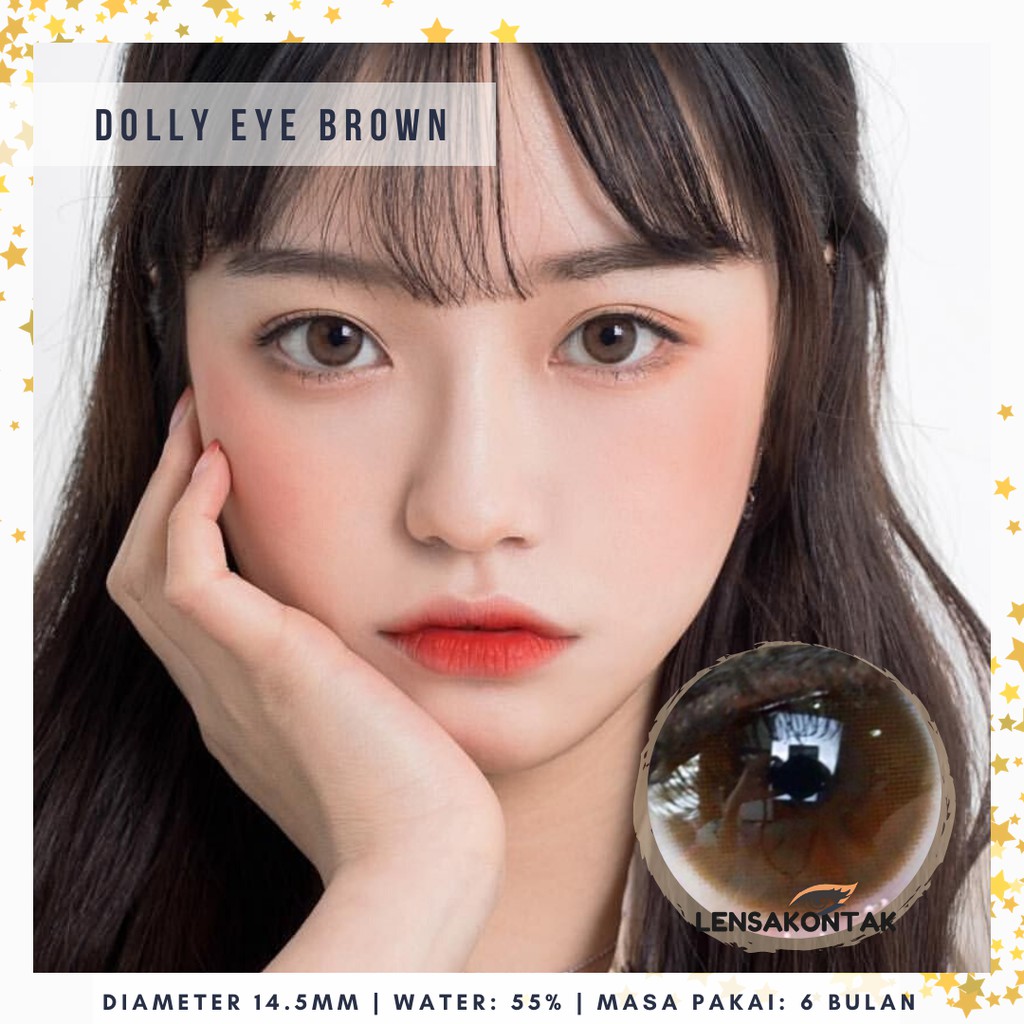 Softlens lollipop lens Dolly eye brown / coklat