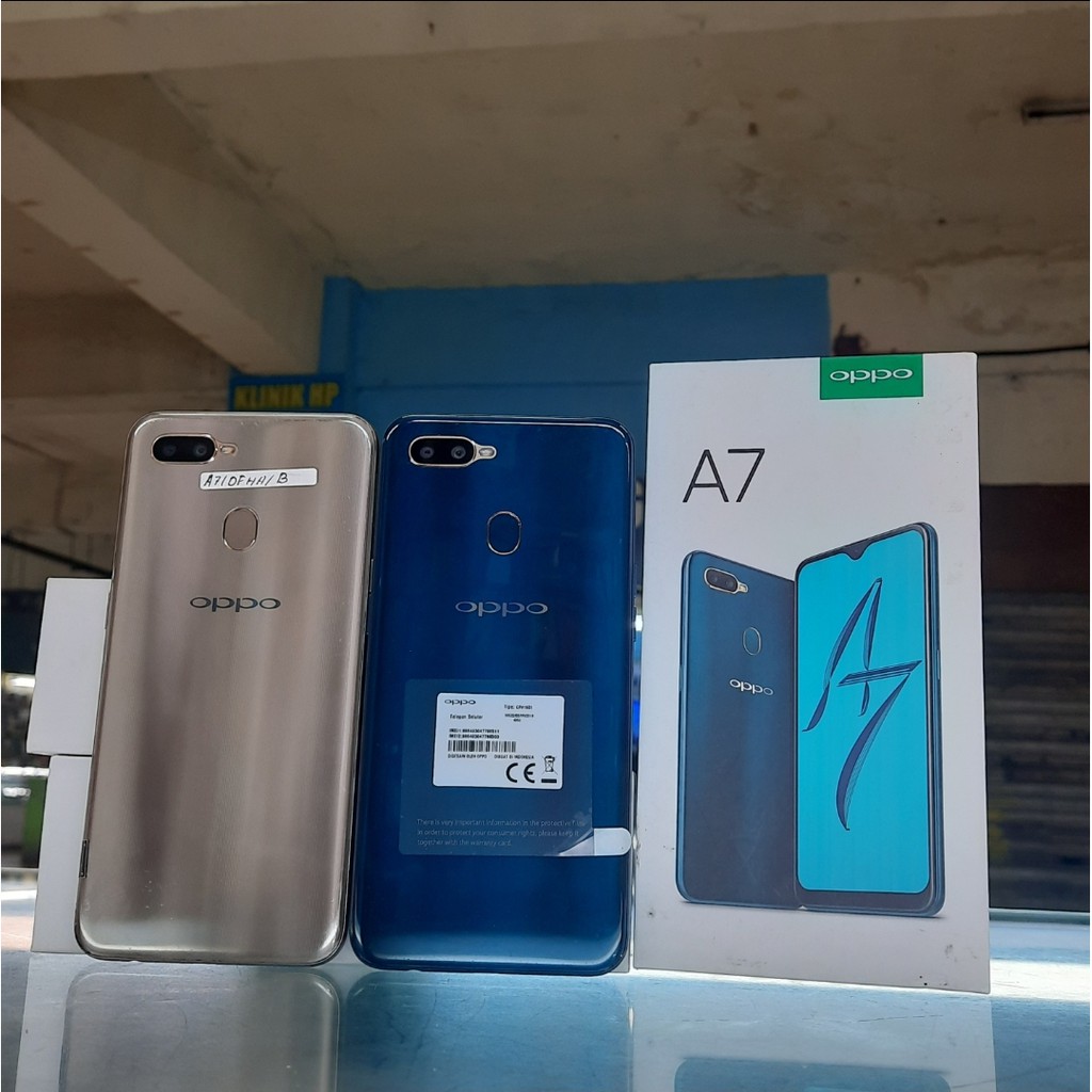 OPPO A7 4/64GB dan 3/64GB SECOND FULLSET