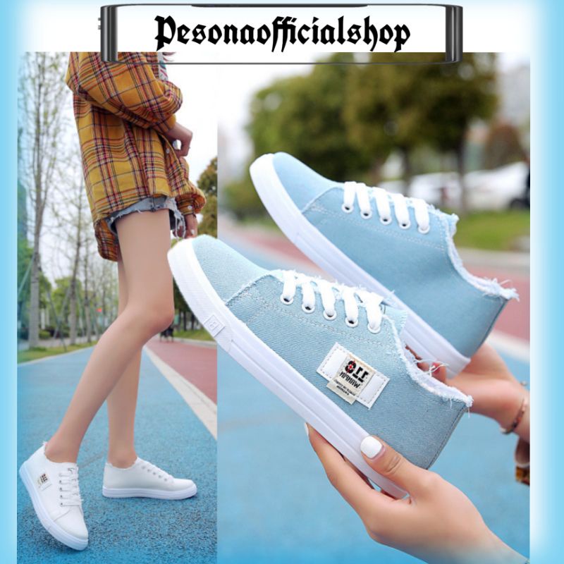 COD POS 9927 Sepatu Sneakers Kanvas Wanita Import Sepatu Fashion Trend Korean