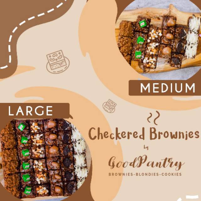 

CHECKERED BROWNIES (Large)