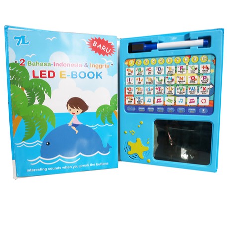 Mainan Edukatif LED E-Book Dua Bahasa (Ind-Eng) dari 7L