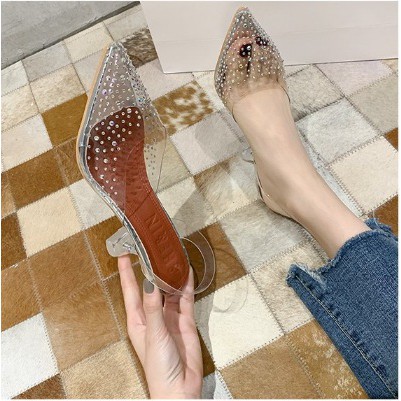 Korean Transparent Glass Heels / Sepatu Hak Wanita C129- 0206 -002