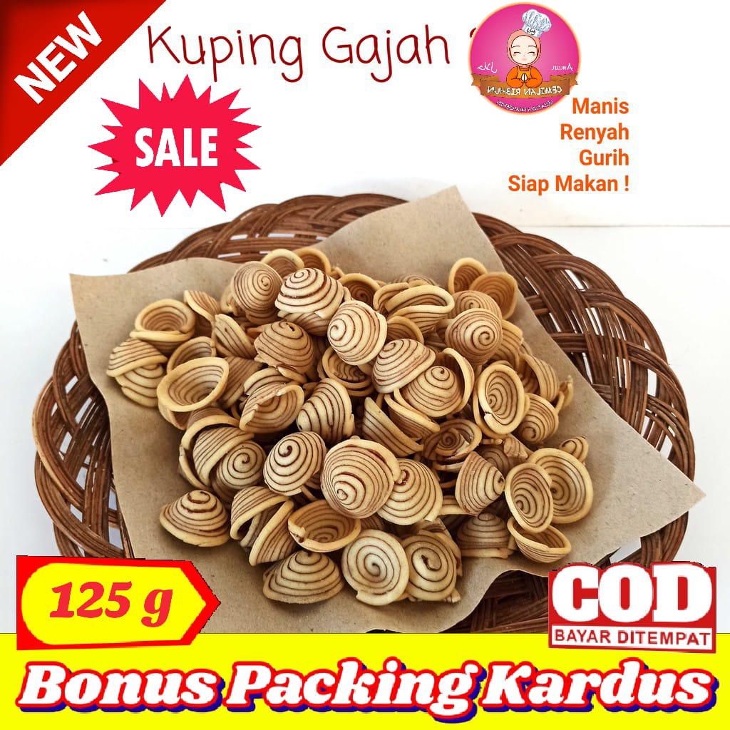 

Kuping Gajah Contong Cream 125g Coklat Premium | Cemilan Ribhun - makanan ringan snack kiloan jajanan jadul camilan enak Jajanan sehat cemilan murah