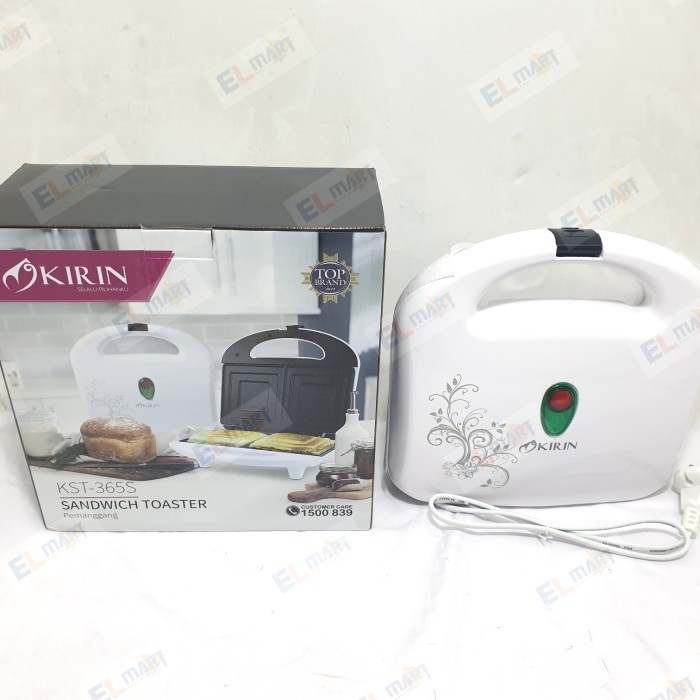 Pemanggang Roti Sandwich Toaster Maker KIRIN KST 365S - 365 S - KST365S Murah Original