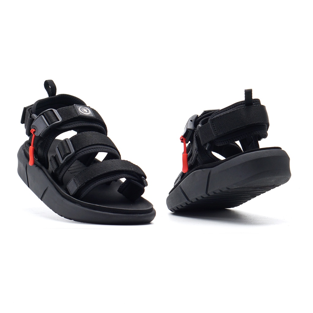 MINOS FULL BLACK |ManNeedMe x Greata| Sandal Gunung Pria Outdoor Sendal Travelling PREMIUM ORIGINAL