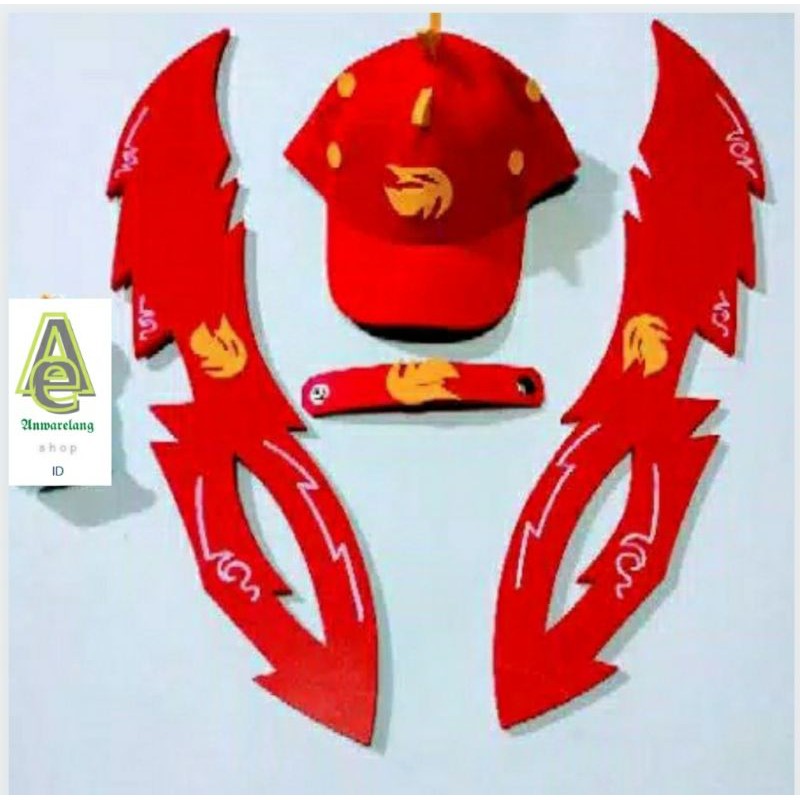 KOSTUM BOBOIBOY/TOPI DAN PEDANG BOBOBOY API