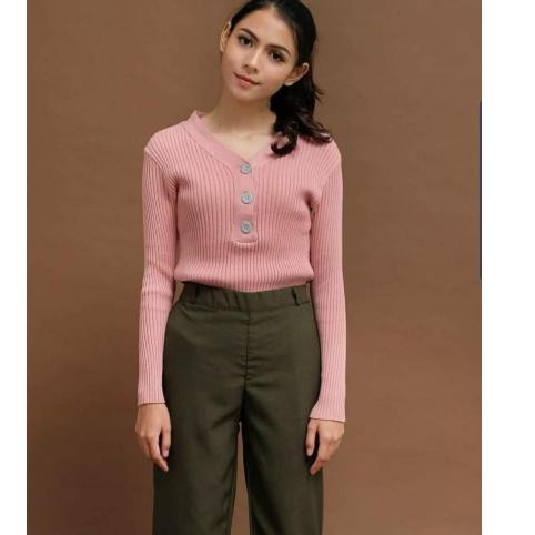HITZ 2021 Atasan Wanita Baju Rajut MIKA knit