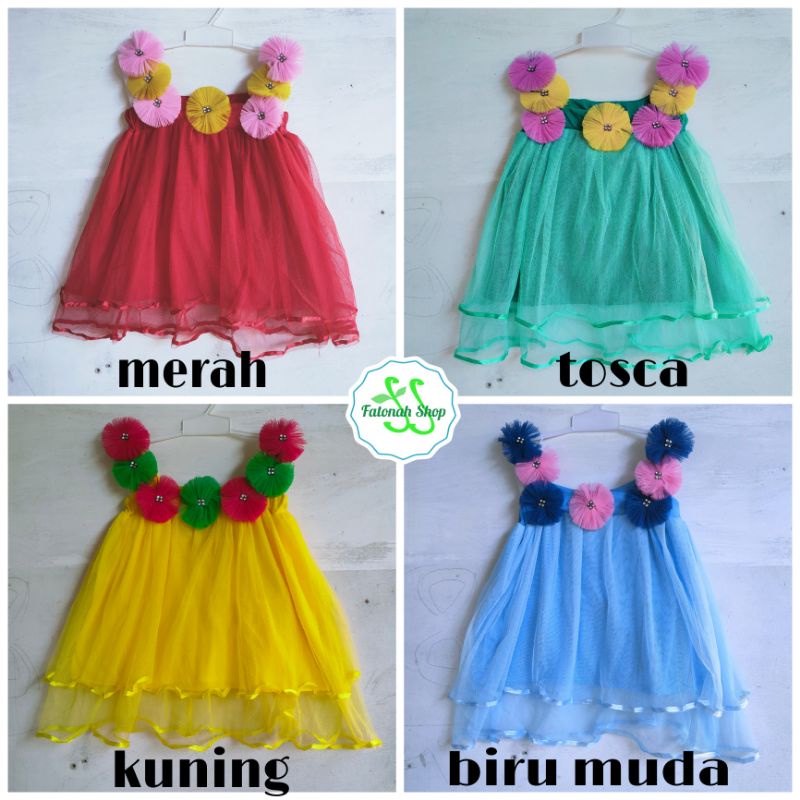 Dress baby Ucansee perempuan cewek 1 2 tahun