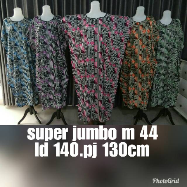 LONGDRESS SUPER JUMBO MURAH GROSIR BATIK PRODUSEN DASTER DAN MUKENA BELI HARUS 5 WARNA