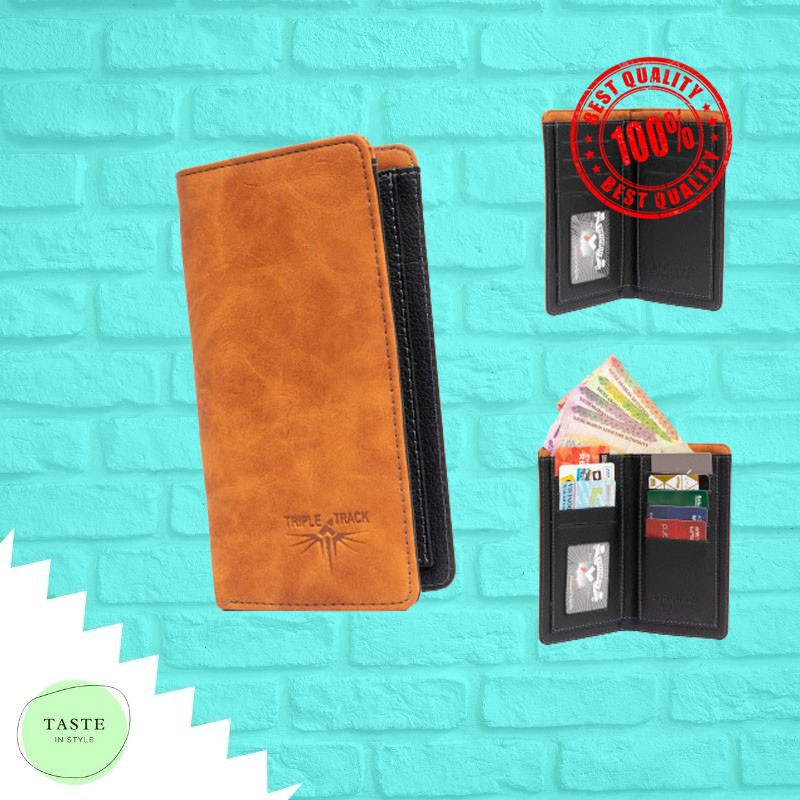 Dompet Lipat Dompet Panjang Pria Cowok Dompet Kulit Pria Sintetis Distro Premium