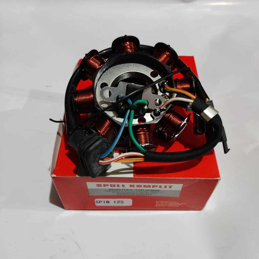 SPUL ASSY SPIN 125 SPUL STATER SPIN SPULL STATOR SPIN 125 SPUL KOMPLIT SUZUKI SPIN