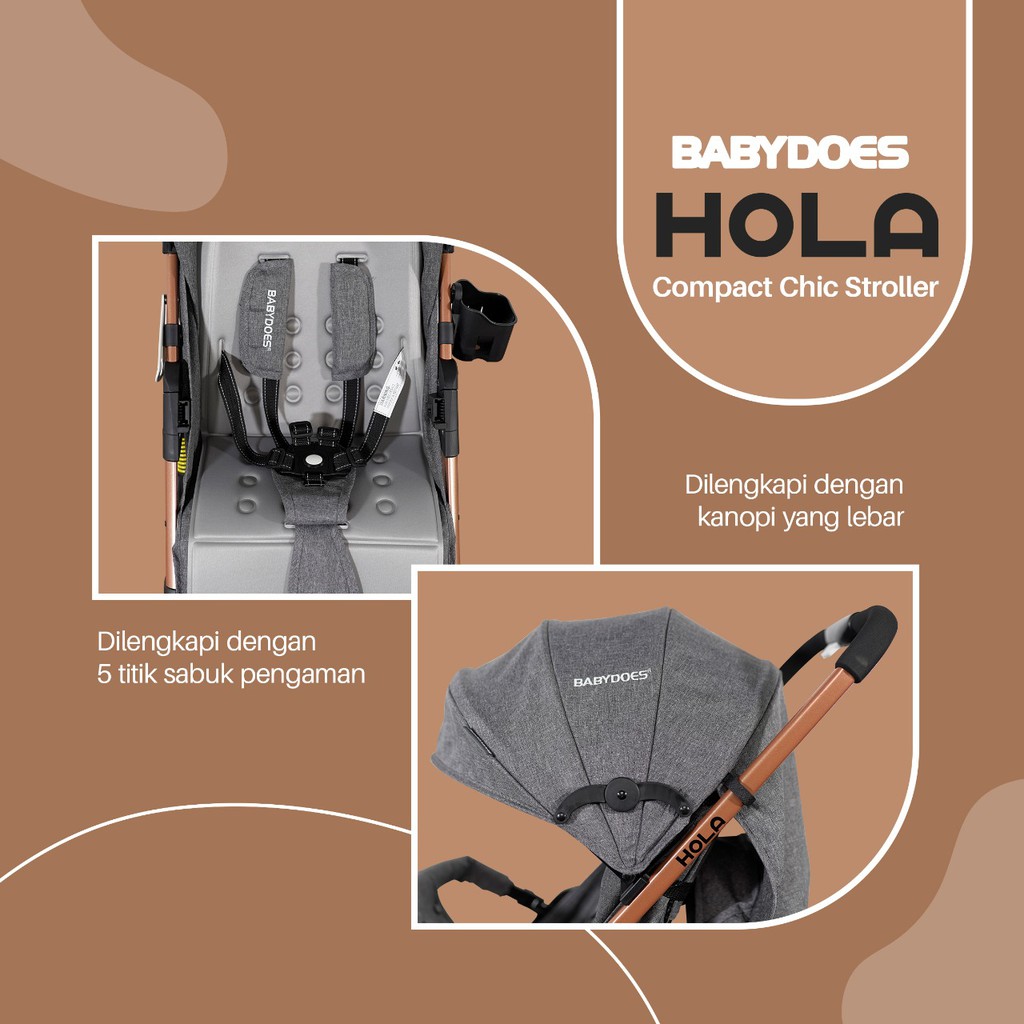 Babydoes HOLA Stroller/Kereta Dorong bayi