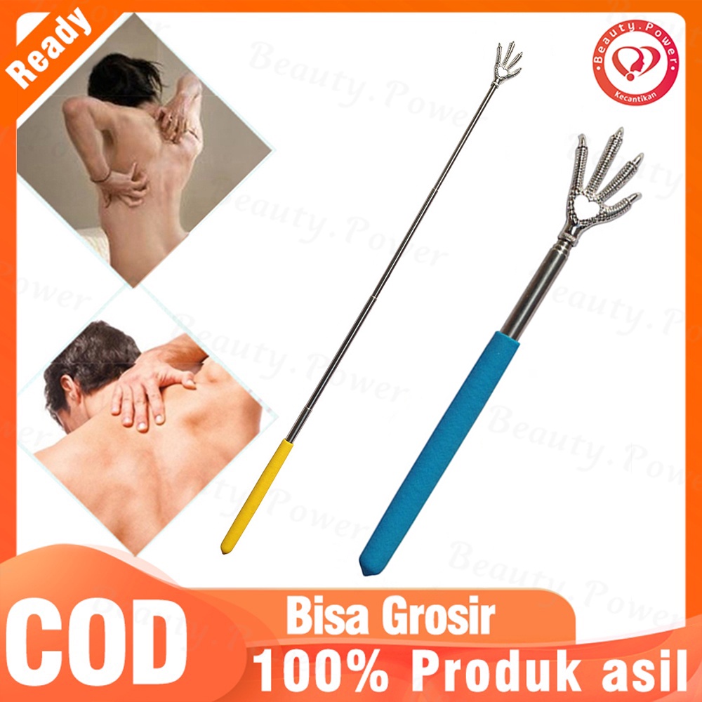 Alat Garuk Punggung Telescopic Stainless Steel 1 PC Garukan Punggung Gatal Tongkat Stik Garuk Badan Tubuh Model