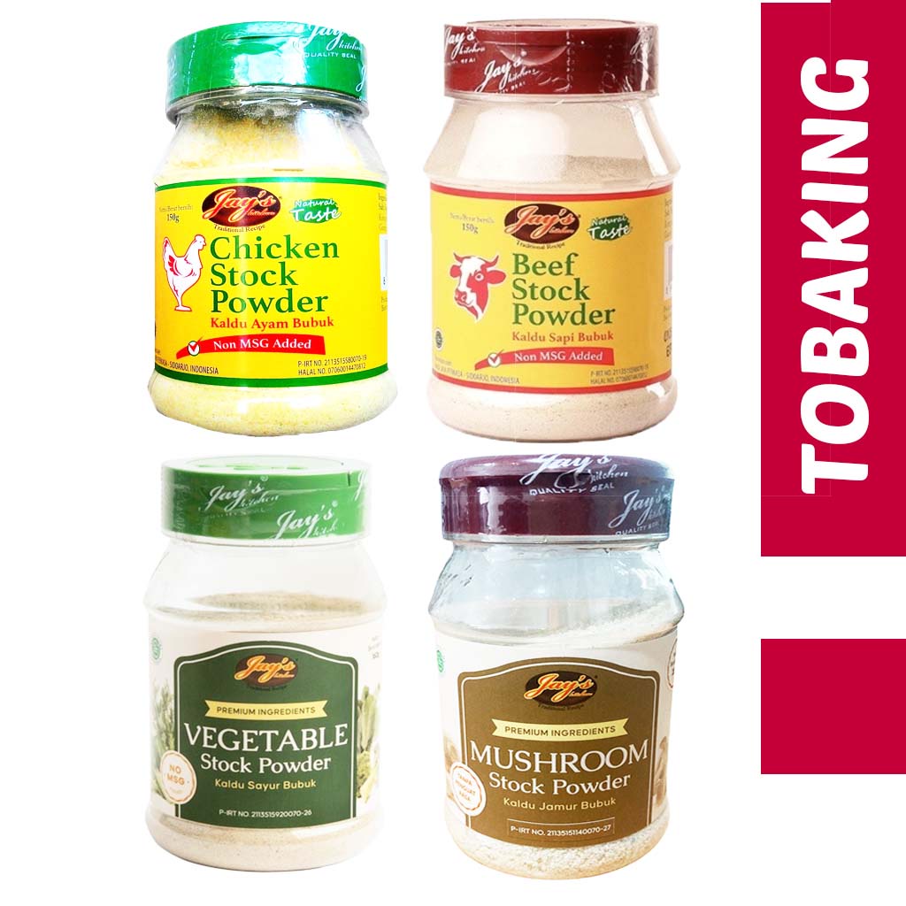 

Jay's Stock Powder Kaldu bubuk Jays Ayam Sapi Jamur Sayur HALAL