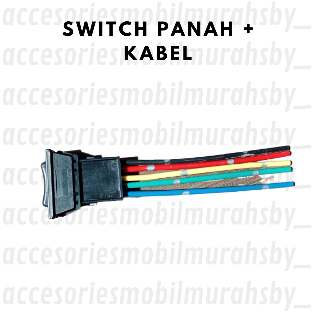 Switch Power Window Universal Panah + Kabel