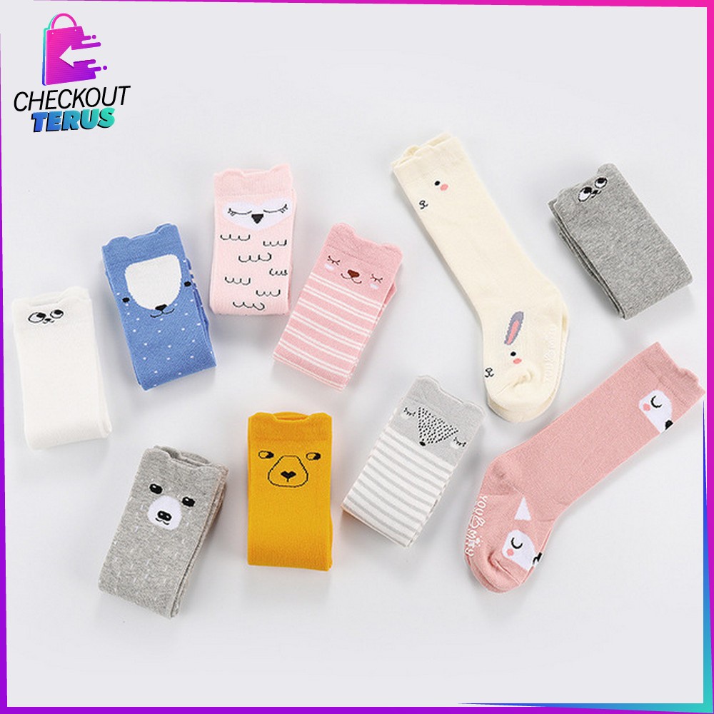 CT P6 Kaos Kaki Anak Bayi Panjang Kaos Kaki Anti Slip Anak Bayi Kaos Kaki Motif Lucu Kaos Kaki Fashion Korea Socks Import Murah