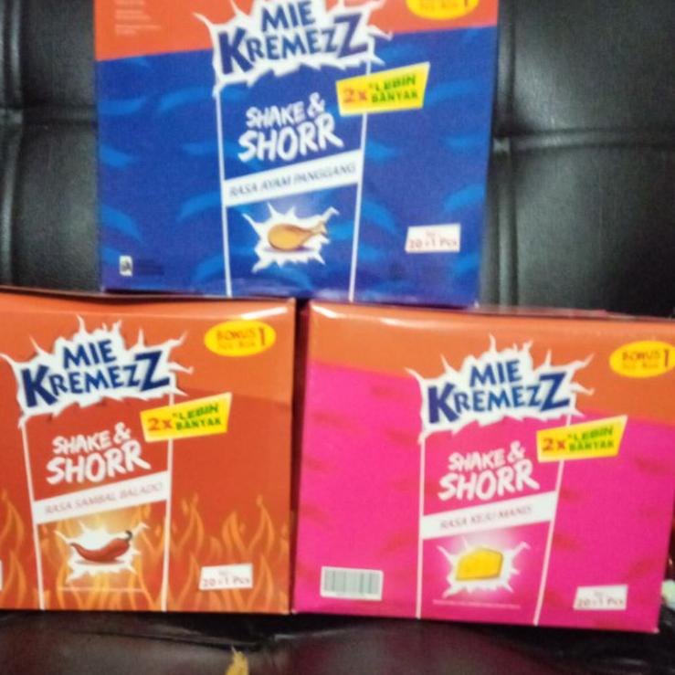 

Laku keraz--Mie Kremezz Shake & Shorr Box 1000, isi 20+1