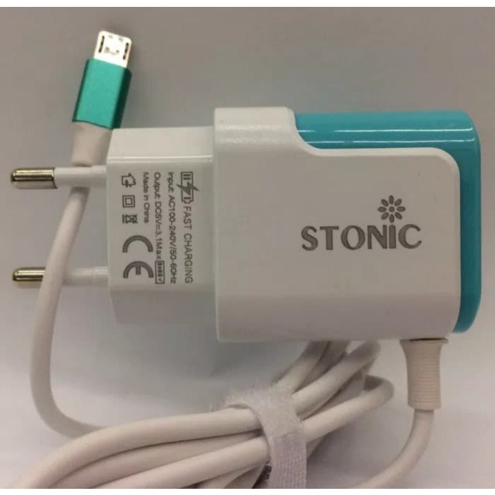 Stonic 2 USB (286) Port 3.1 Travel Charger Plus Kabel Micro USB Fast Charger