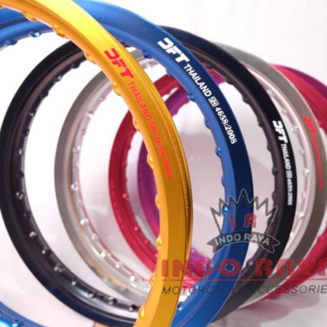 Velg velek pelek DFT Polos 1.40 1.60 ring 14 sepasang 1set depan belakang