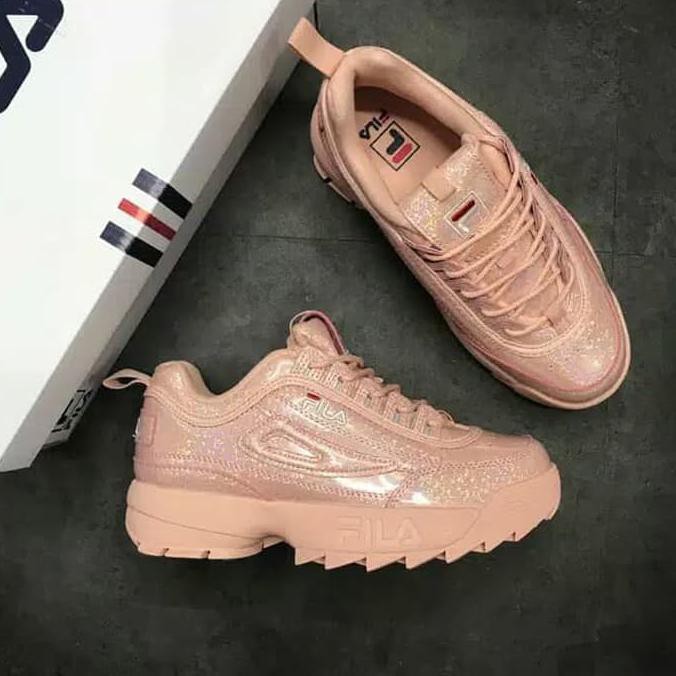 Kualitas Terbaik Fila Original Wanita Sepatu Fila Disruptor II wanita Sneakers ON SALE