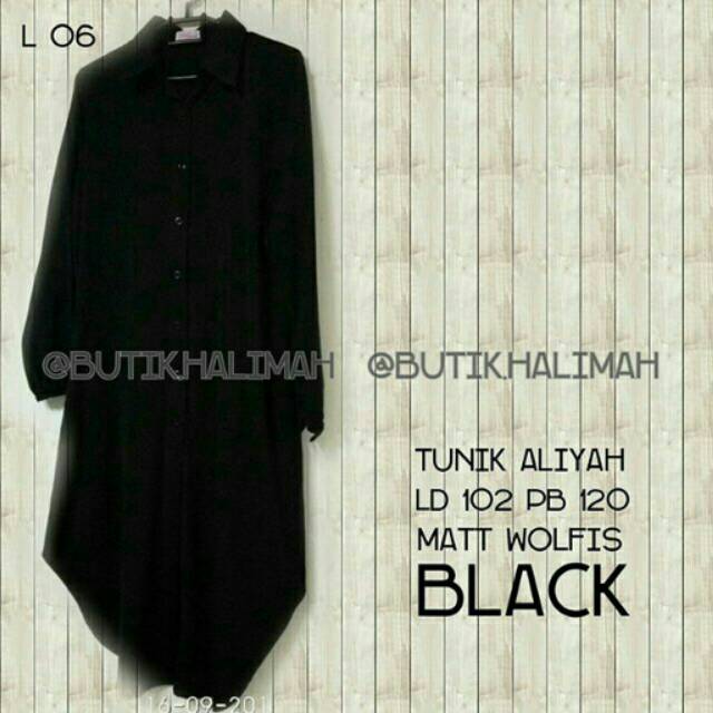 Tunik aliyah hitam