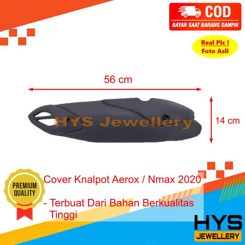 Cover Knalpot Yamaha AEROX / NMAX New 2020 2021 - Variasi Aksesoris Tutup Pelindung Knalpot Motor Ya