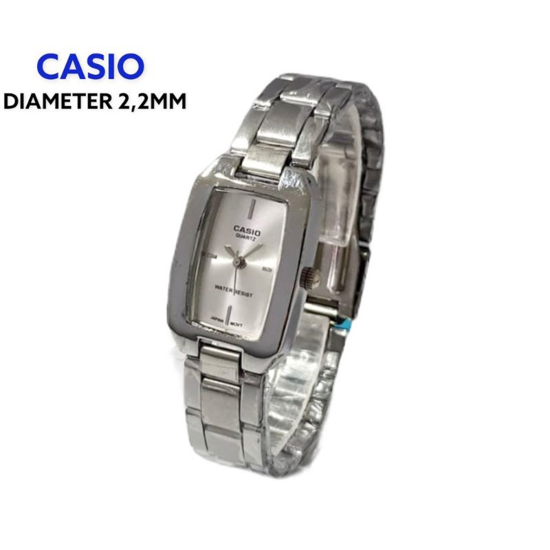 JAM TANGAN WANITA CASIO RANTAI DIAMETER 22mm || JAM TANGAN FASHION WANITA MURAH