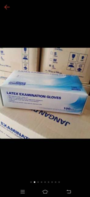 Sarung Tangan Latex SafeGlove  Size M