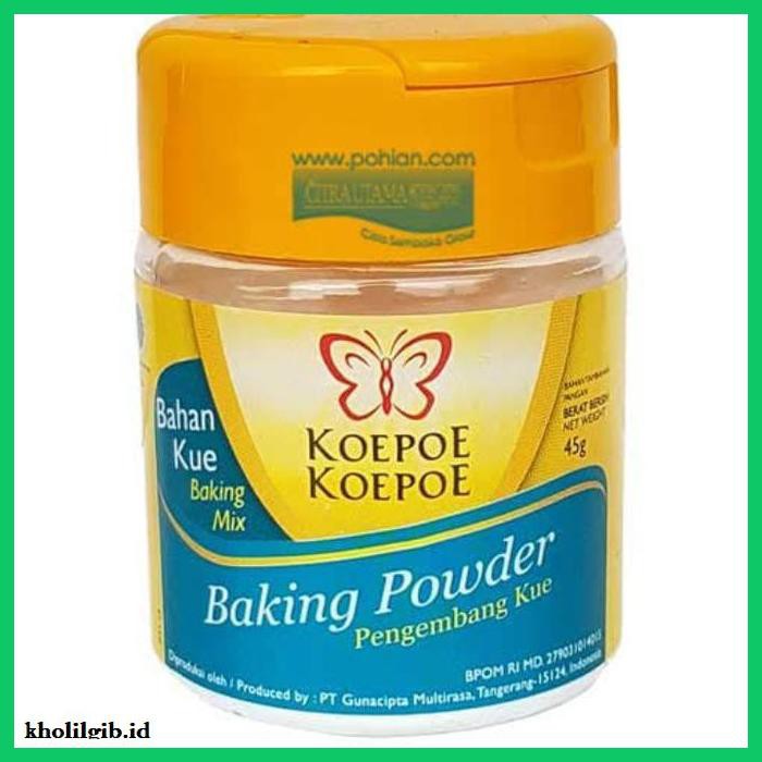 

Redwop-Gnikab- Baking Powder Koepoe Koepoe 45Gram -Hallall.