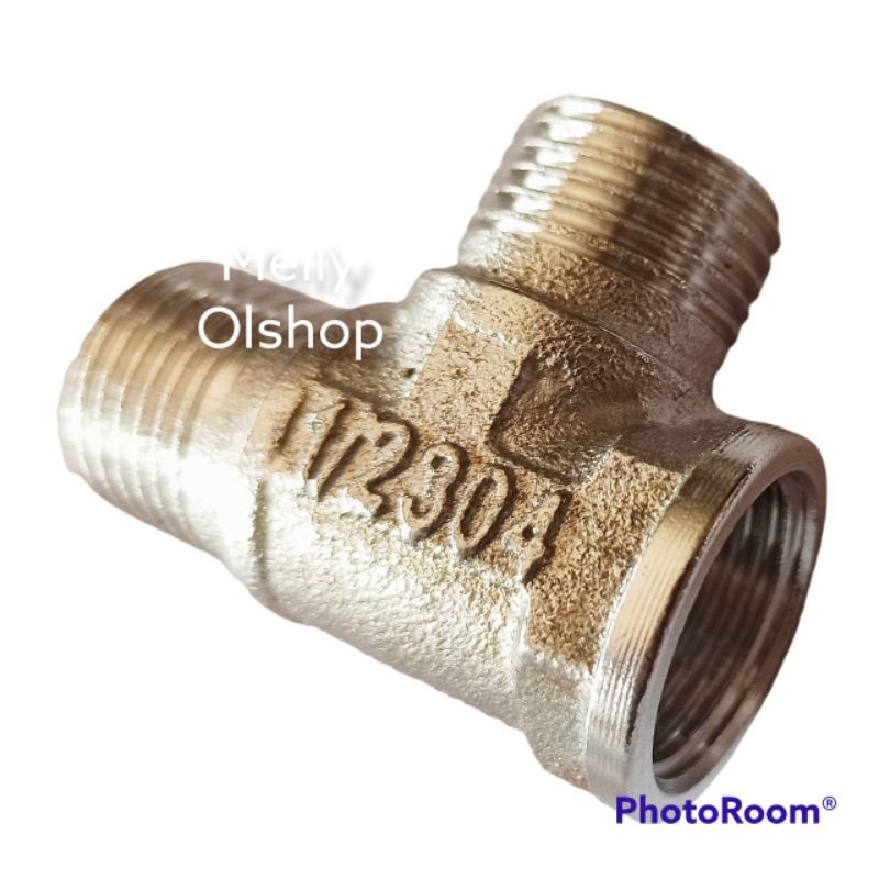 T Shower / Sambungan Shower Toilet/ Jet Shower/ Knee Drat Luar Dalam