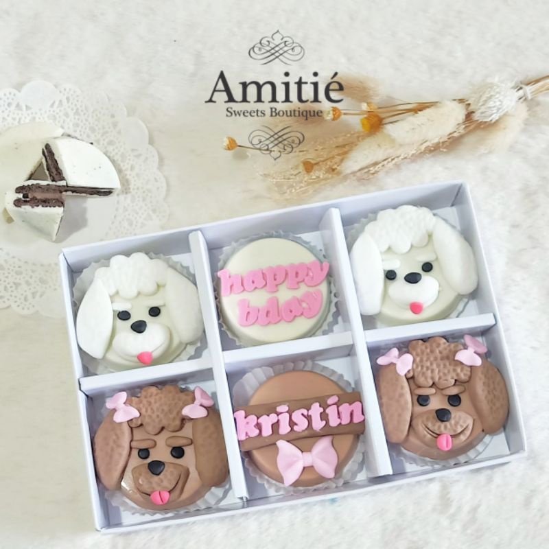 

Coklat Oreo Poodle HBD - 1 Box isi 6 / Coklat Karakter / Birthday Gift / Hadiah Ulang Tahun