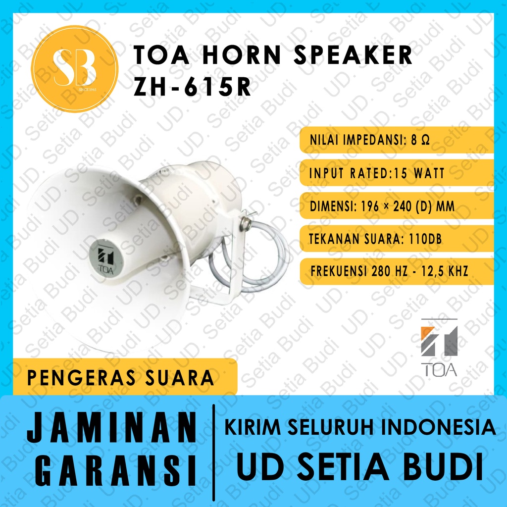 TOA Horn Speaker ZH-615R / ZH-615 R 15 Watt