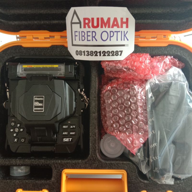 fusion splicer tumtec v9 mini/alat sambung fiber optik