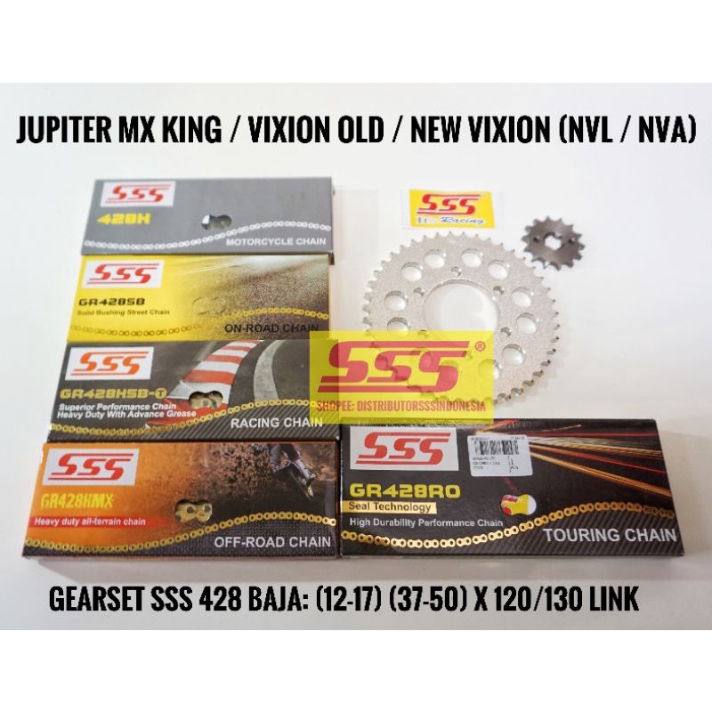 Jual GEARSET / GIRSET / GEAR SET/ GIR SET BYSON, VIXION, NEW VIXION