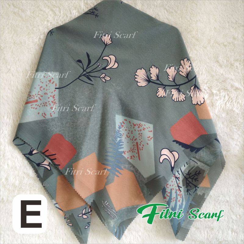 Jilbab PILIH WARNA PILIH MOTIF UMAMA LASER Hijab Kerudung Krudung Segi Empat Motif MULAN D4 119-E