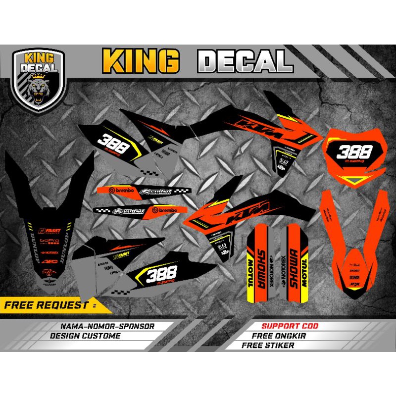 DECAL KTM SIXDAY DECAL KTM 250 KTM 85 FULL BODY