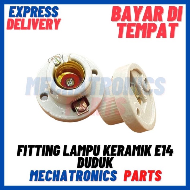 [DSP-9493] FITTING LAMPU KERAMIK E14 DUDUK