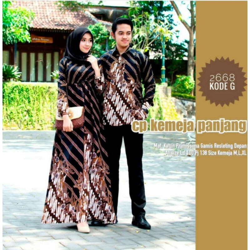 [ bisa bayar di tempat ]NEW COEPLE GAMIS N KEMEJA SIZE  M L XL