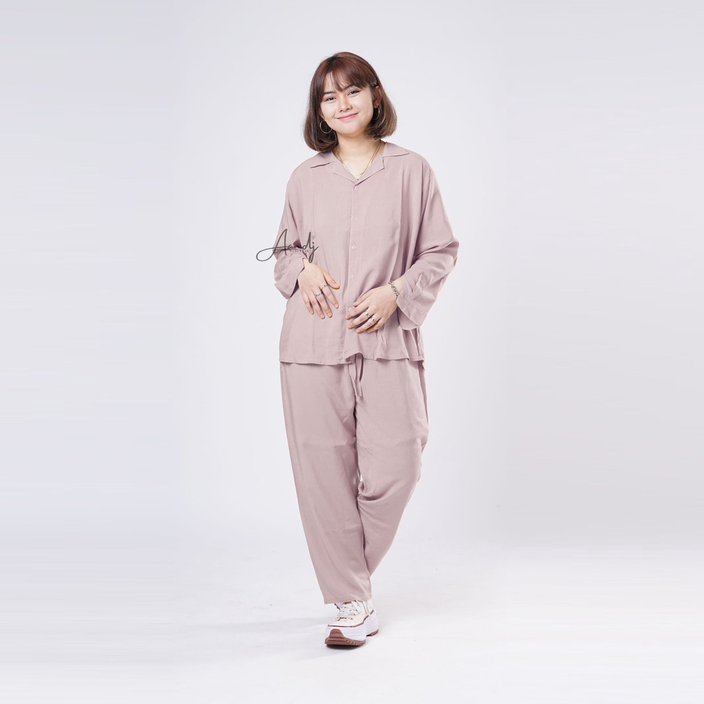 ONESET PAJAMAS WANITA / PIYAMA MUSLIM / SETELAN MUSLIM WANITA BUSUI / SET HEM CEWEK / FASHION MUSLIM