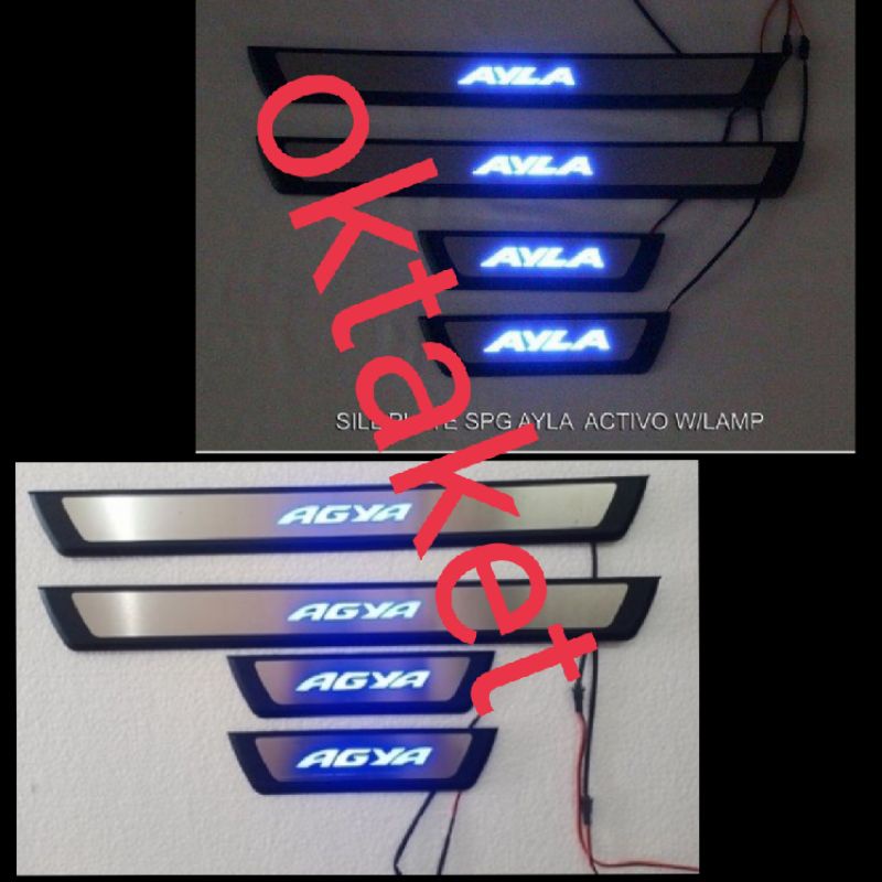 sillplate samping activo lampu new Agya Ayla 2012  2017 jsl